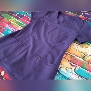 Cherokee Infinity - Women's, Scrub top, XS, Navy blue